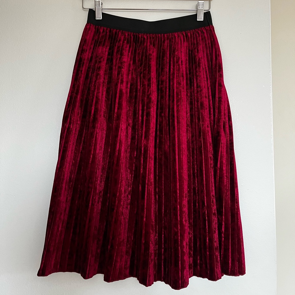 Zara velvet skirt